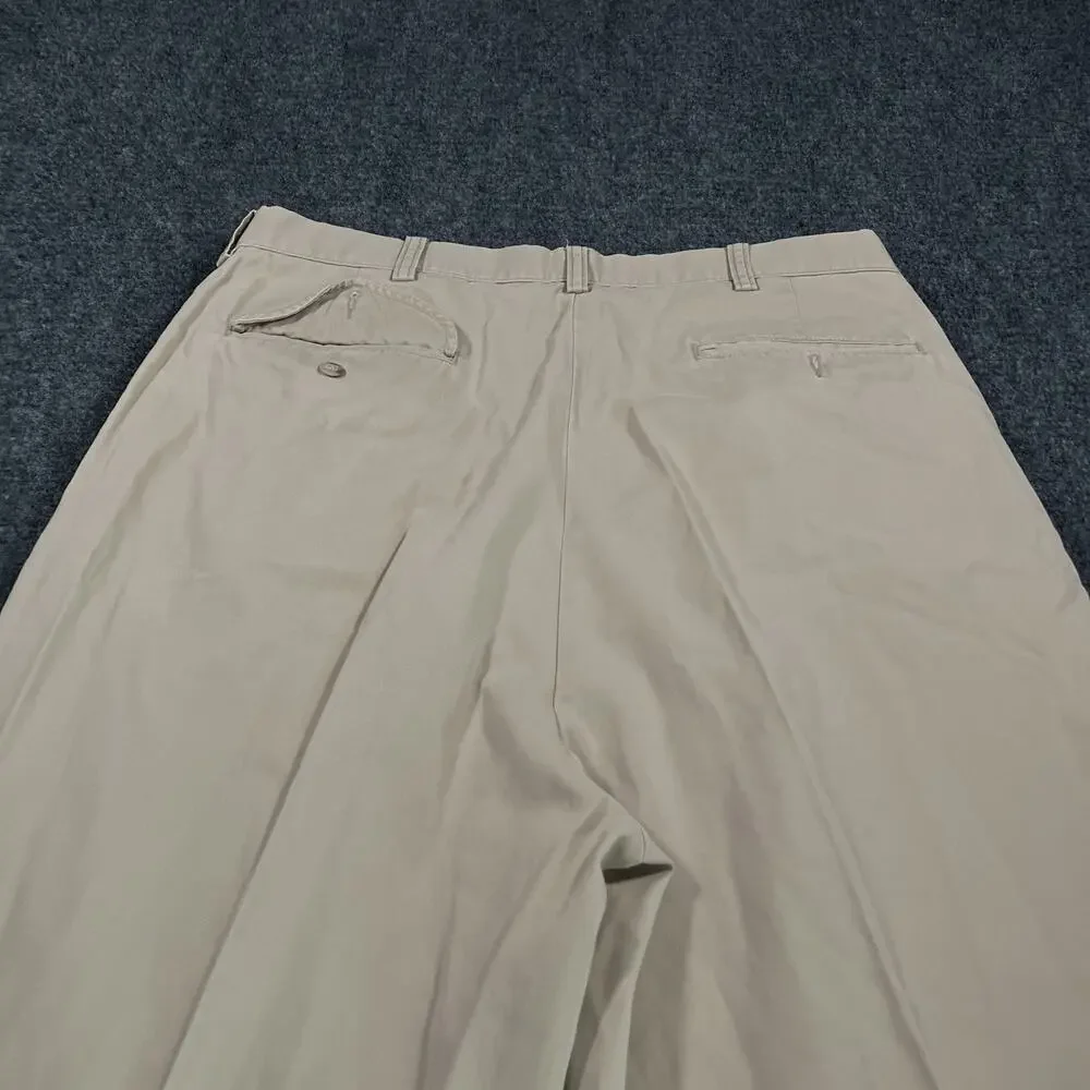 Vintage Polo Ralph Lauren Hammond Double Pleated Pants Twill Cotton Men 34x32